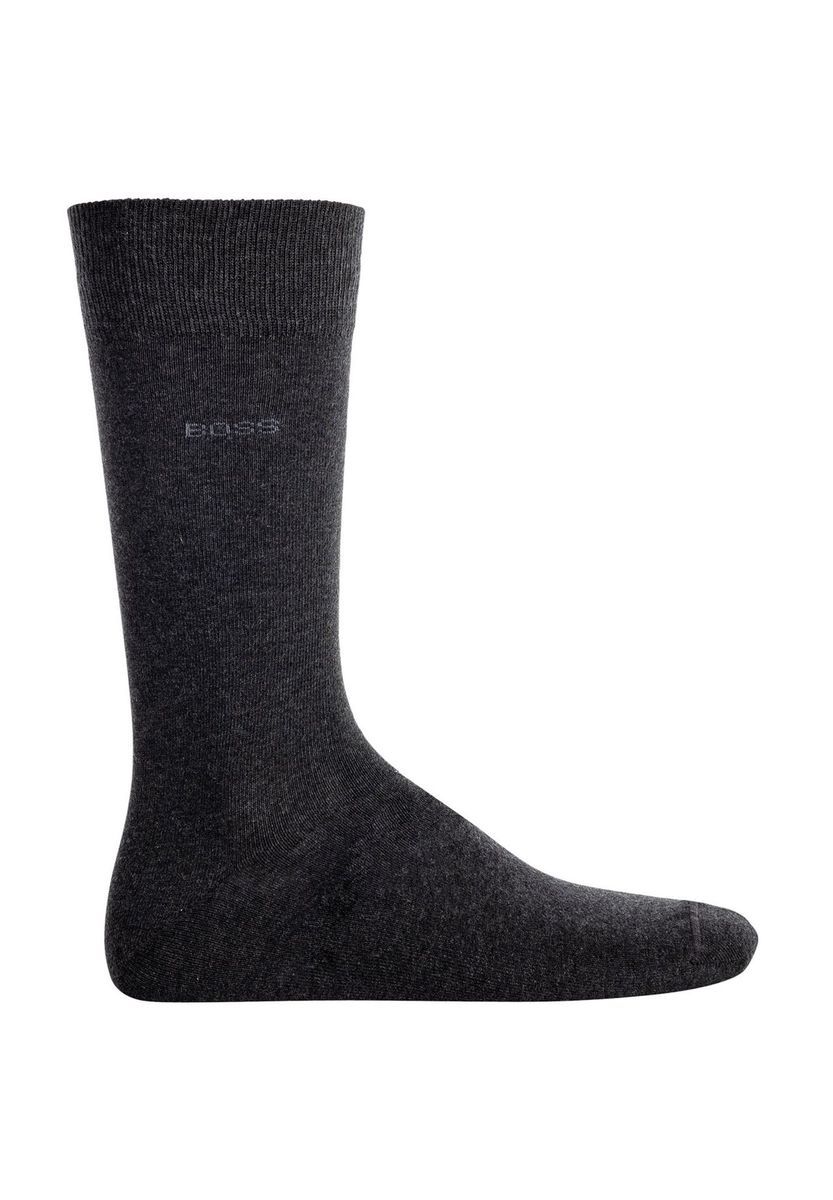 BOSS Kurzsocken, 3er-Pack, uni, für Herren, grau|schwarz, 43-46