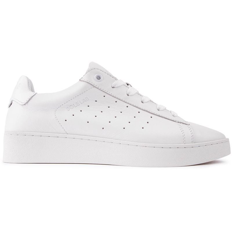 Saubere Leder-Sneakers mit niedrigem Schaft