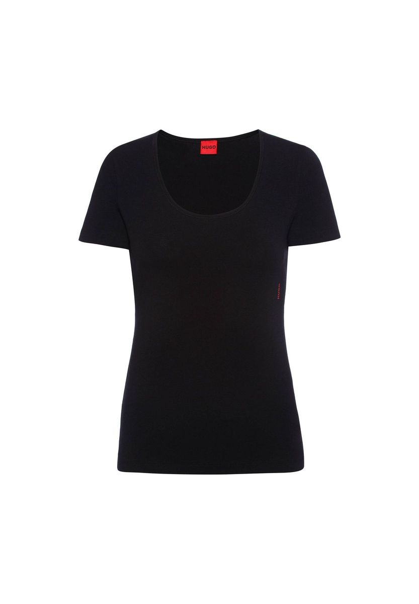 Klassisches schwarzes T-Shirt-Set mit Rundhalsausschnitt