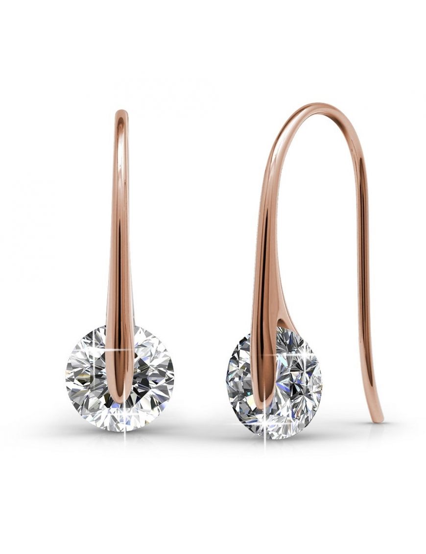 Zeitloses Roségold Kristall-Set