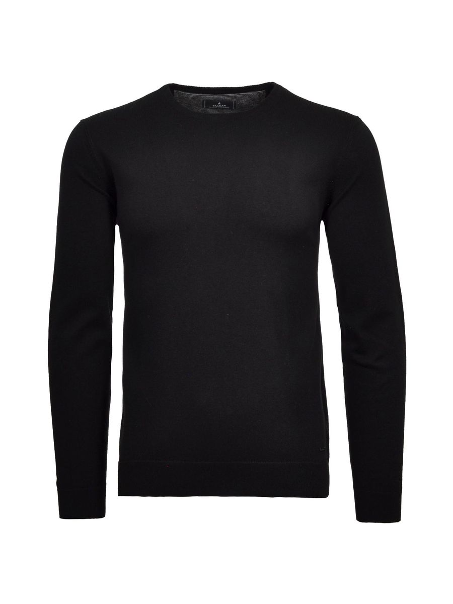 Klassischer Strickpullover mit Rundhalsausschnitt
