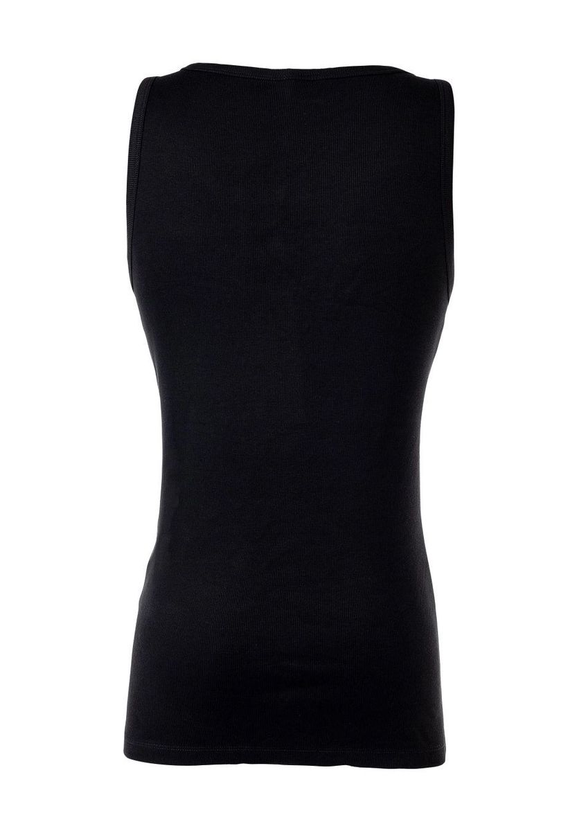 Geripptes Baumwoll-Tanktop im Doppelpack