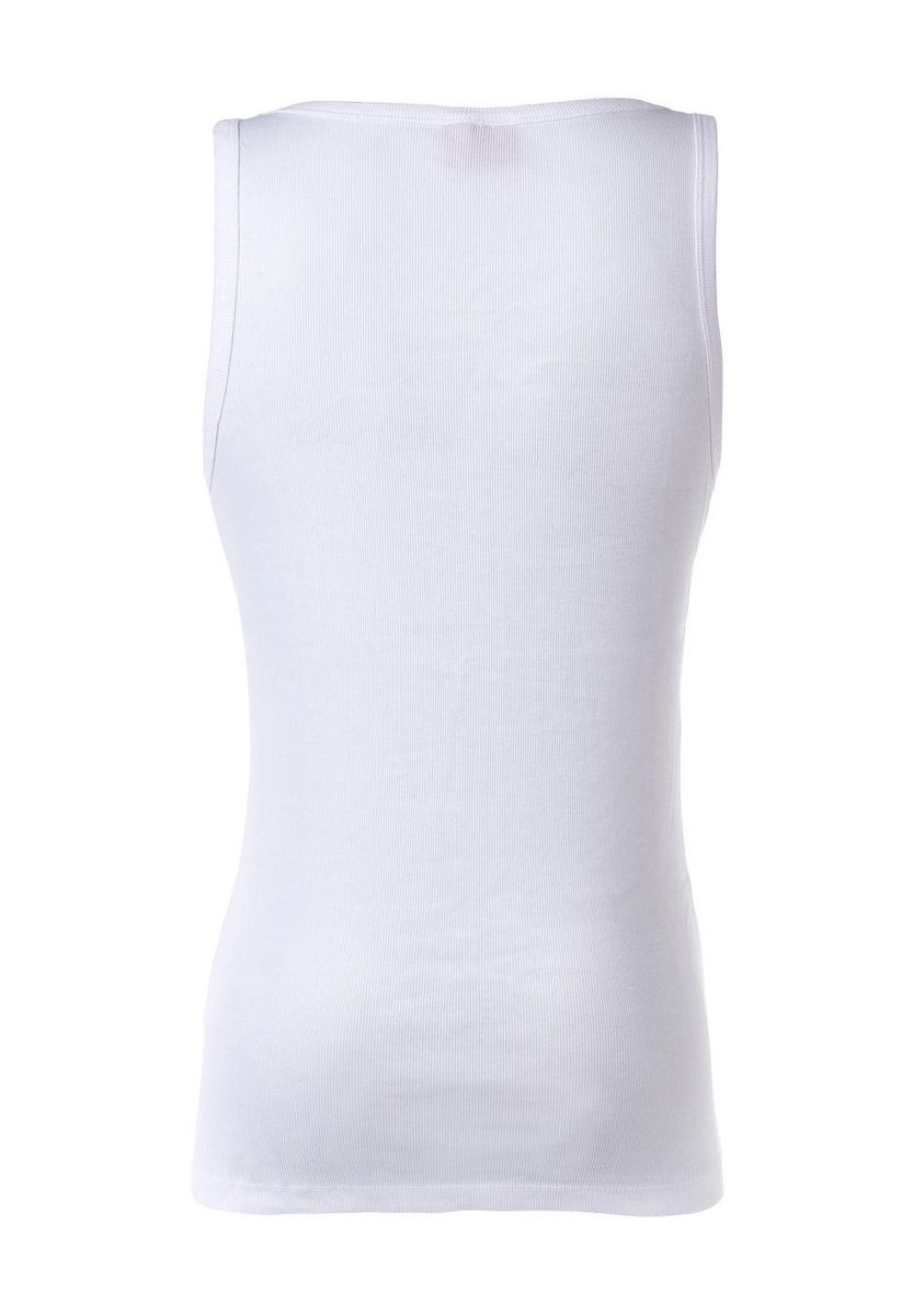 Geripptes Baumwoll-Tanktop Zweierpack