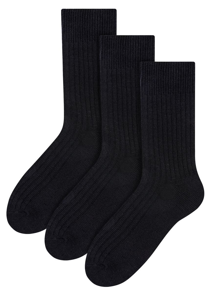 3 Paar Multipack Herren Alpaka Wolle Socken | Steven | Winter Thick Warm Boot Socken - Schwarz