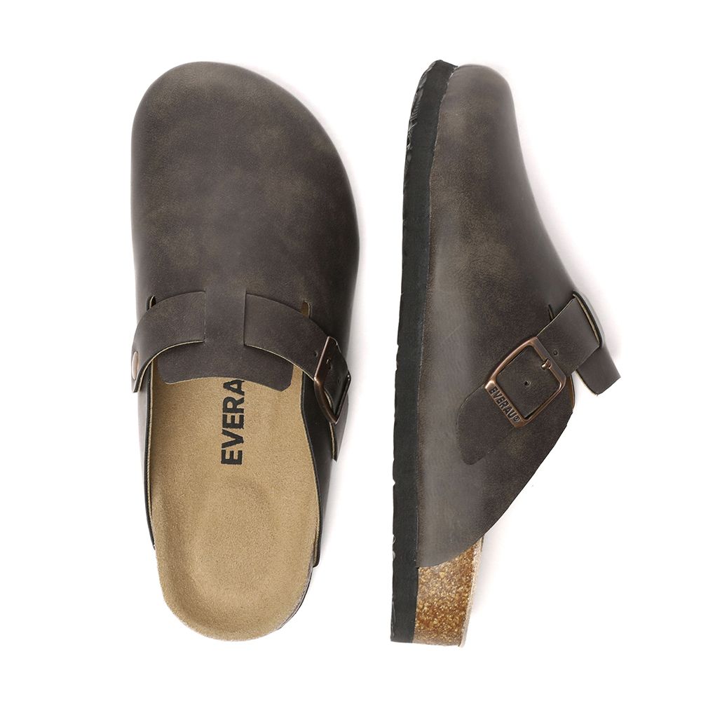 Klassische Komfort-Clogs aus geöltem Leder