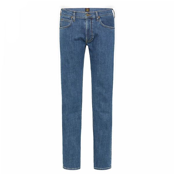 Gerade geschnittene Jeans in mittlerer Waschung
