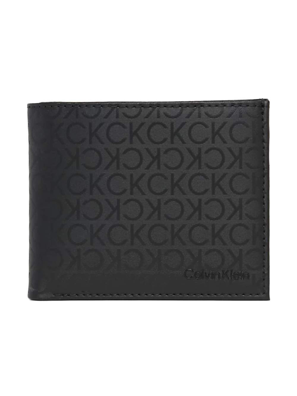 Gemustertes Leder Bifold Portemonnaie