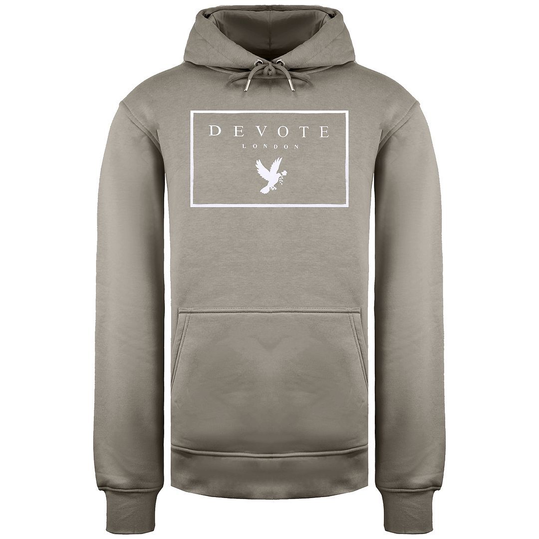 Grafik-Hoodie mit Taubenmotiv