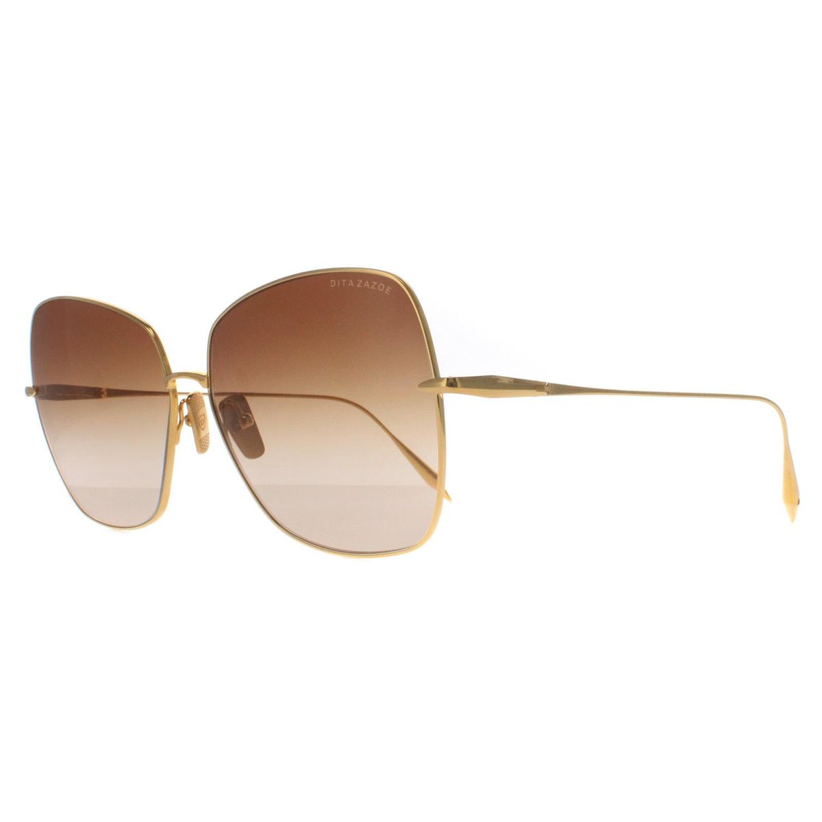 Skulpturale Schmetterlings-Sonnenbrille mit Farbverlauf
