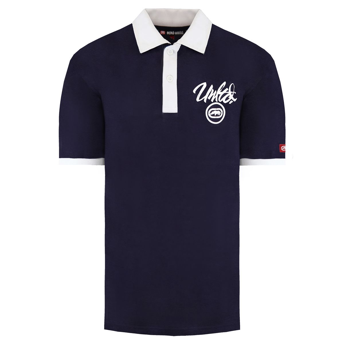 Klassisches Marineblaues Rugby Polo Shirt