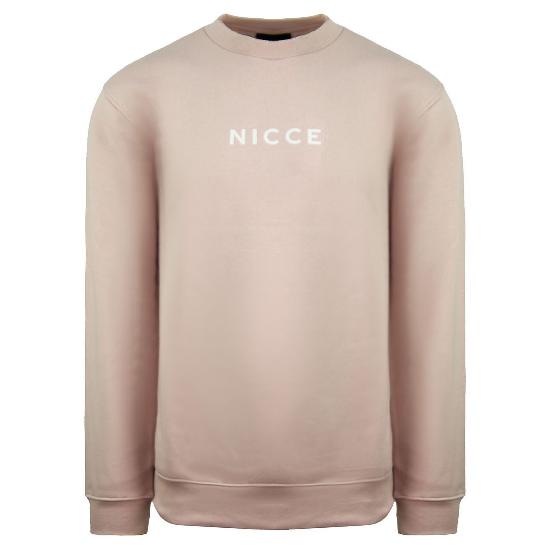 Herren Hellrosa Pullover mit Logo