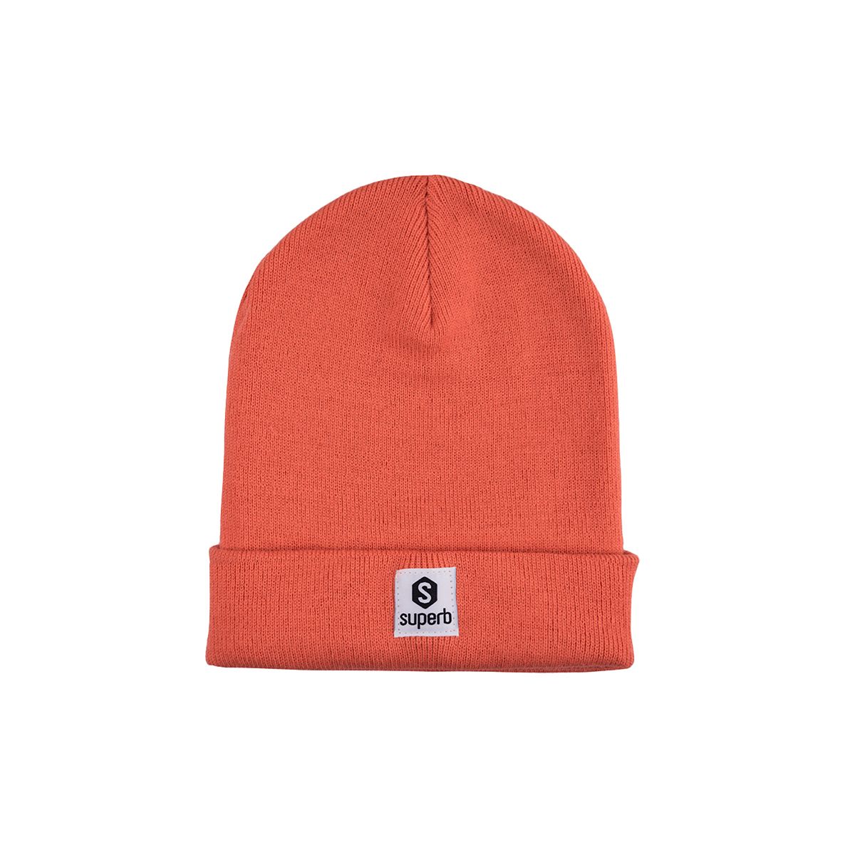 Klassische Strickmütze mit Logo-Patch