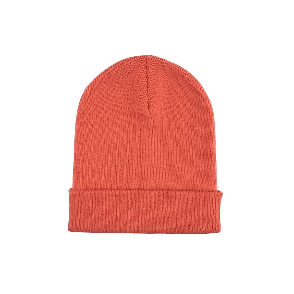 Klassische Rippstrick-Beanie mit Logo