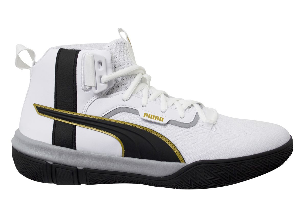 Weiße High-Top Basketball-Sneakers