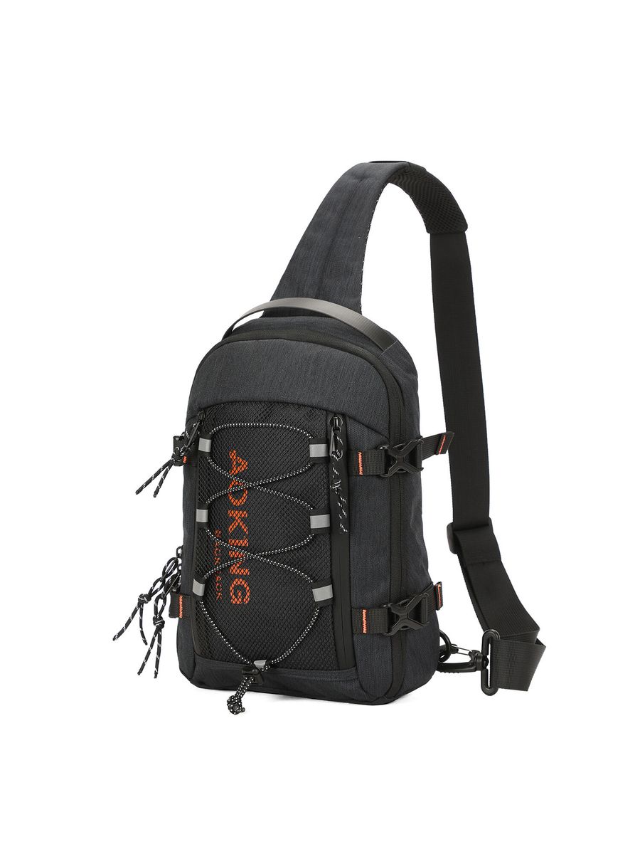 Technischer Sling-Rucksack mit Bungee-Seil