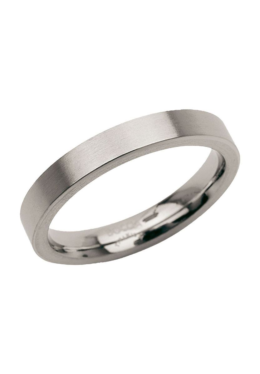 Eleganter flacher Ring aus Titan