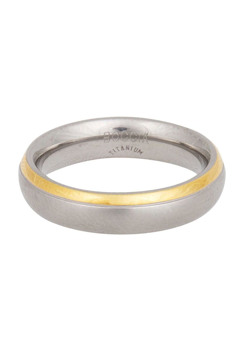 Titanring mit goldenem Akzentband
