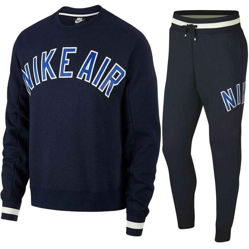 Nike Air Fleece Trainingsanzug Set Navy