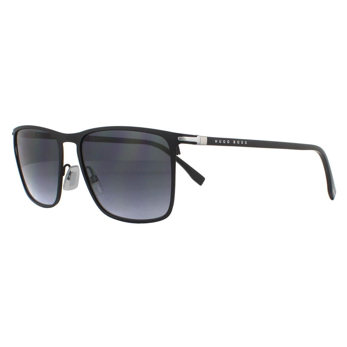 Matte rechteckige Sonnenbrille mit Verlaufsgläsern