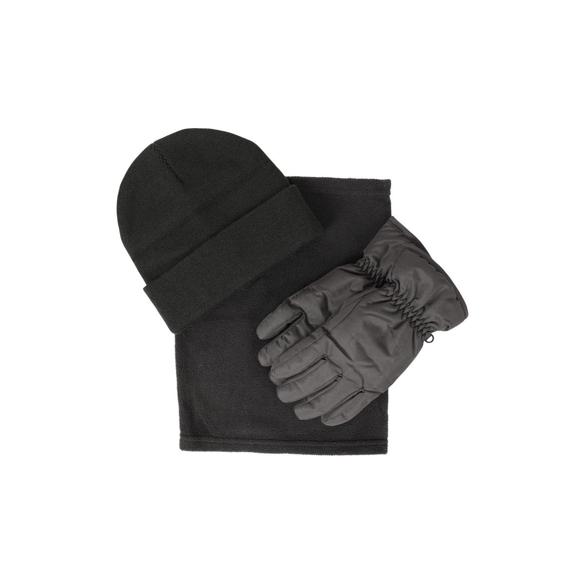Mountain Warehouse Damen/Damen Mütze Handschuhe und Schal Set (Schwarz)
