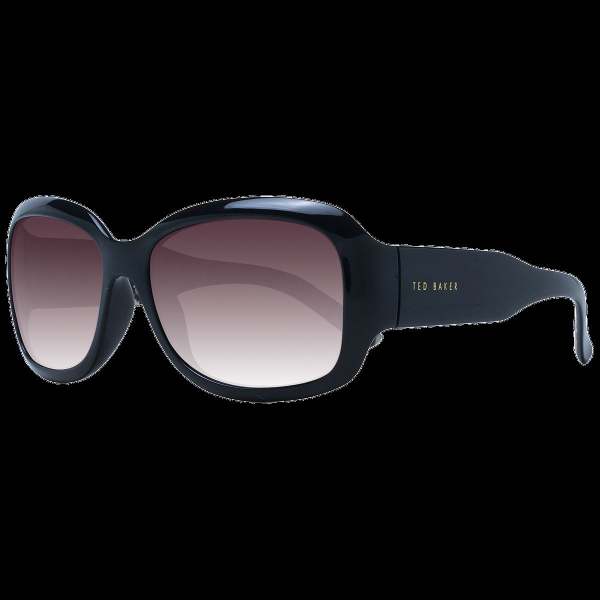 Schicke schwarze rechteckige Sonnenbrille