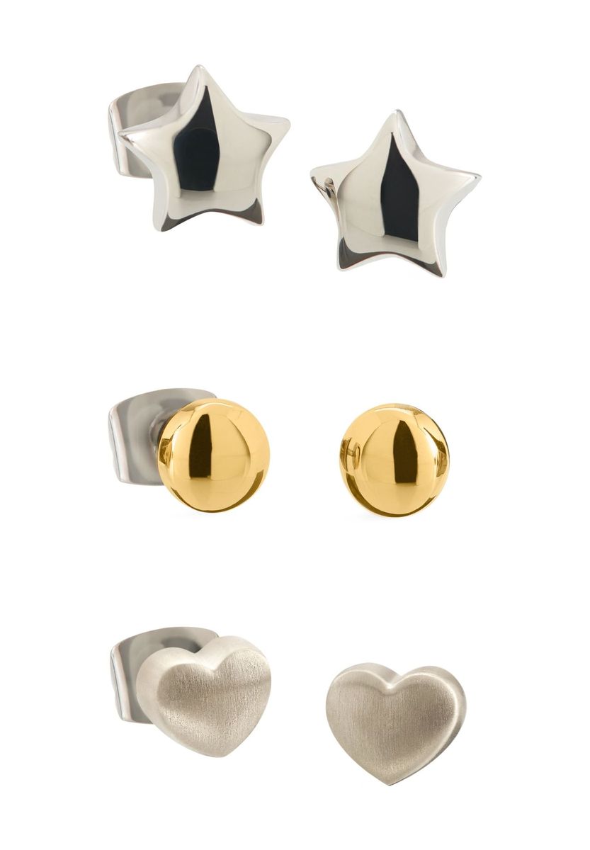 Drei Paar Ohrstecker-Set