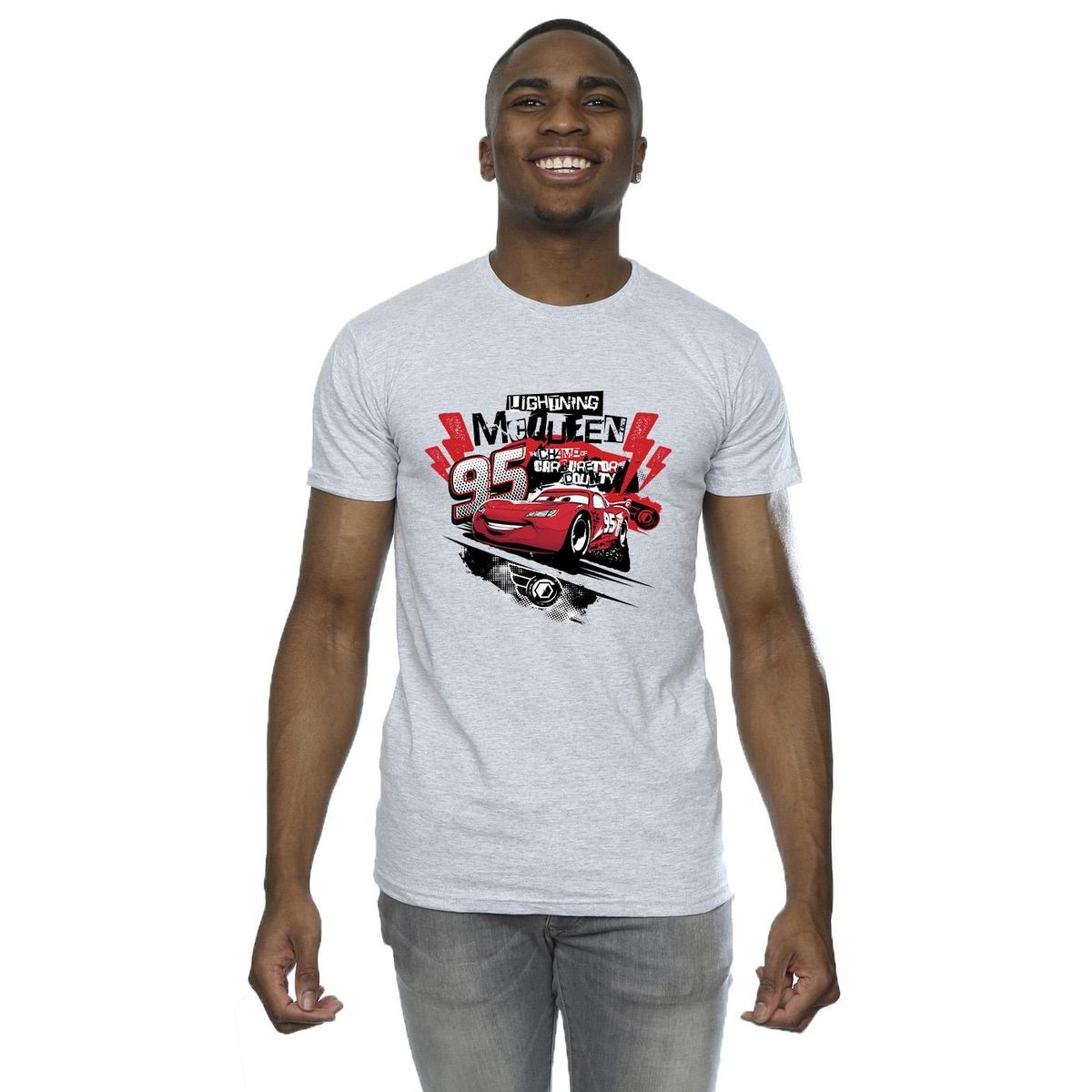 Grafik-T-Shirt mit Lightning McQueen Collage