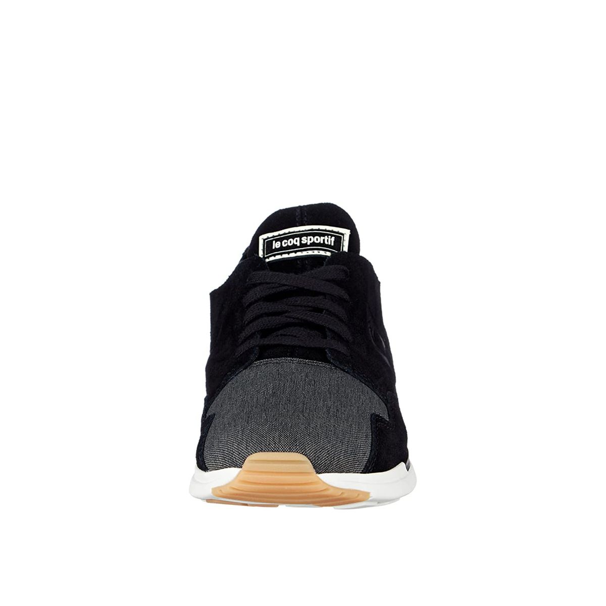 Strukturierte Low-Top Sneaker im Materialmix