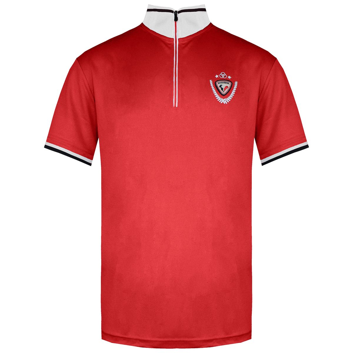 Herren rotes Kurzarm-Poloshirt