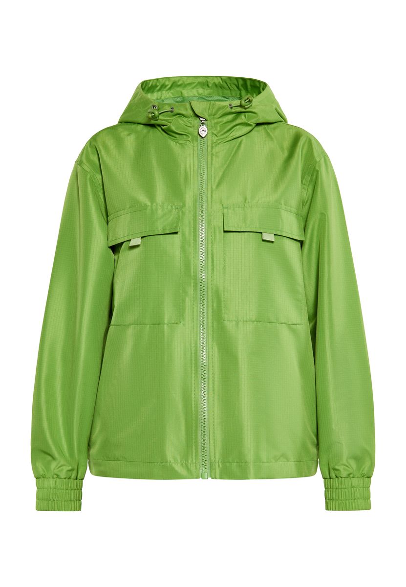 Hellgrüner Anorak Windbreaker mit Kapuze