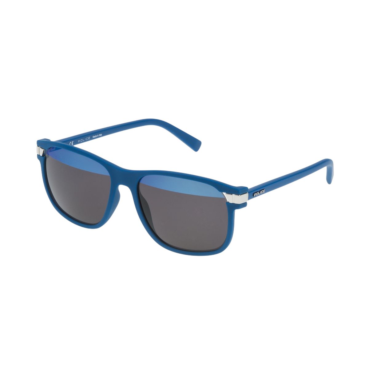 Blaue rechteckige Herren-Sonnenbrille