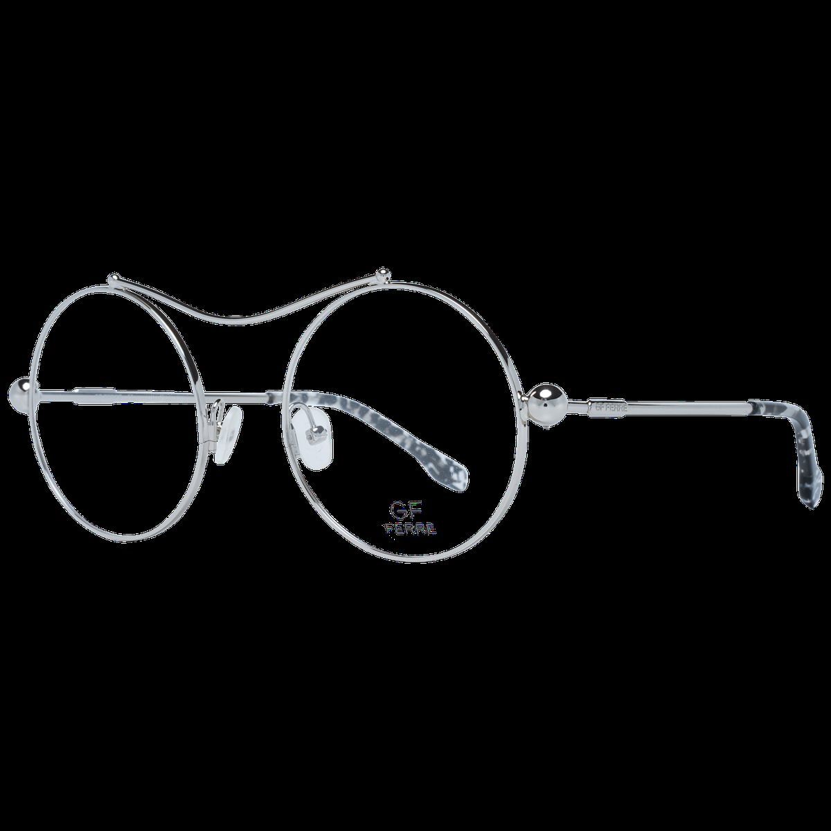 Runde silberne Metall Vollrandbrille