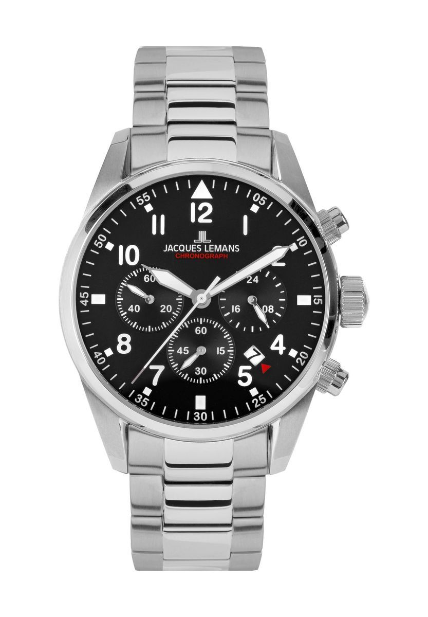 Herren Chronograph Uhr mit Edelstahlarmband