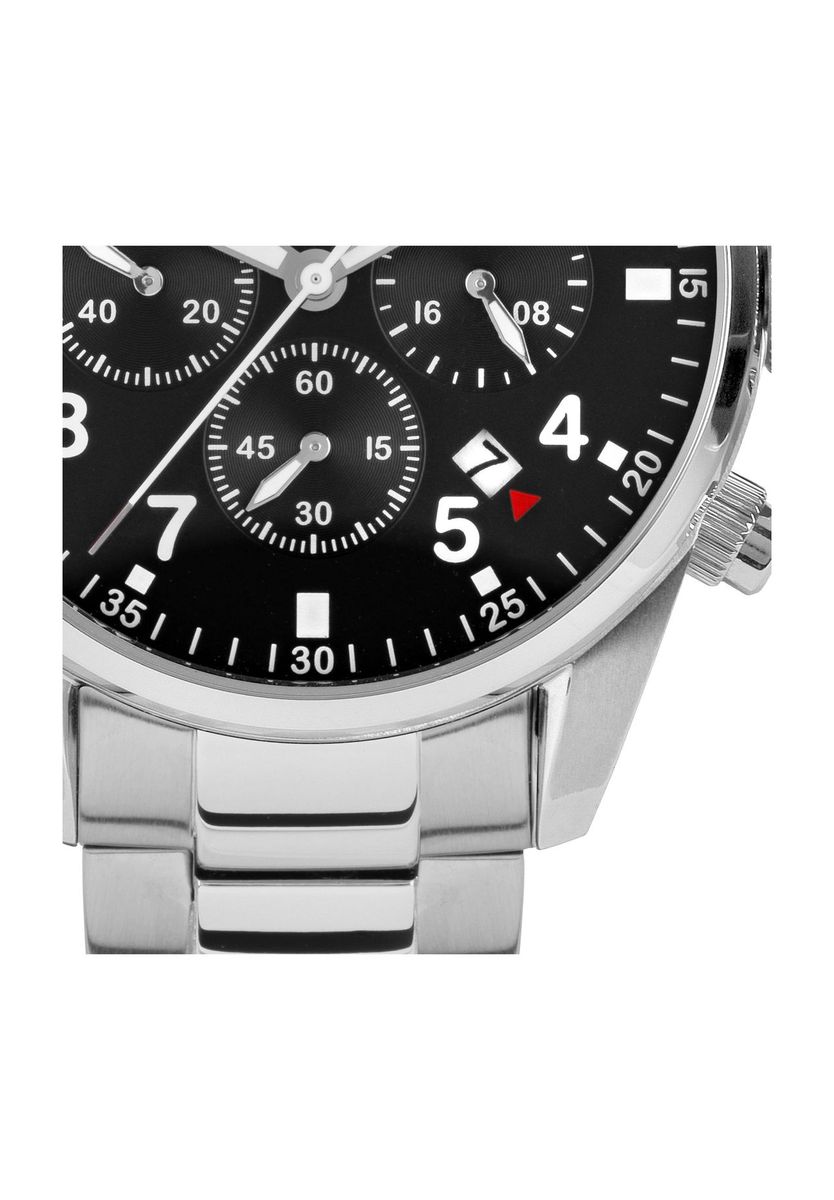 Herren Chronograph Uhr mit Edelstahlarmband