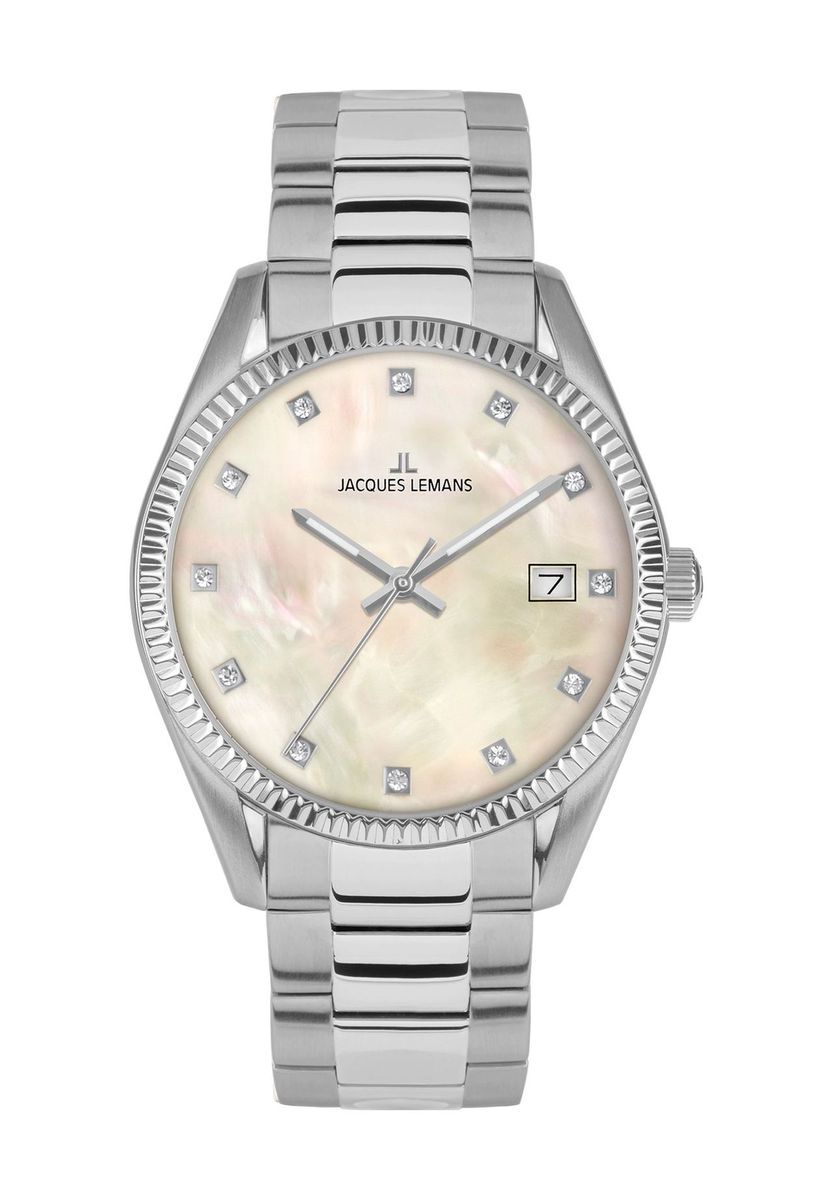 Elegante Damenarmbanduhr mit Perlmuttzifferblatt