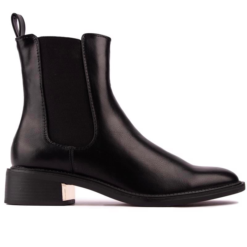 Klassische Chelsea-Boots mit Metalldetail