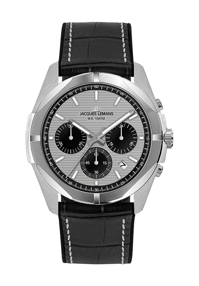 Herren Silber Chronograph Uhr