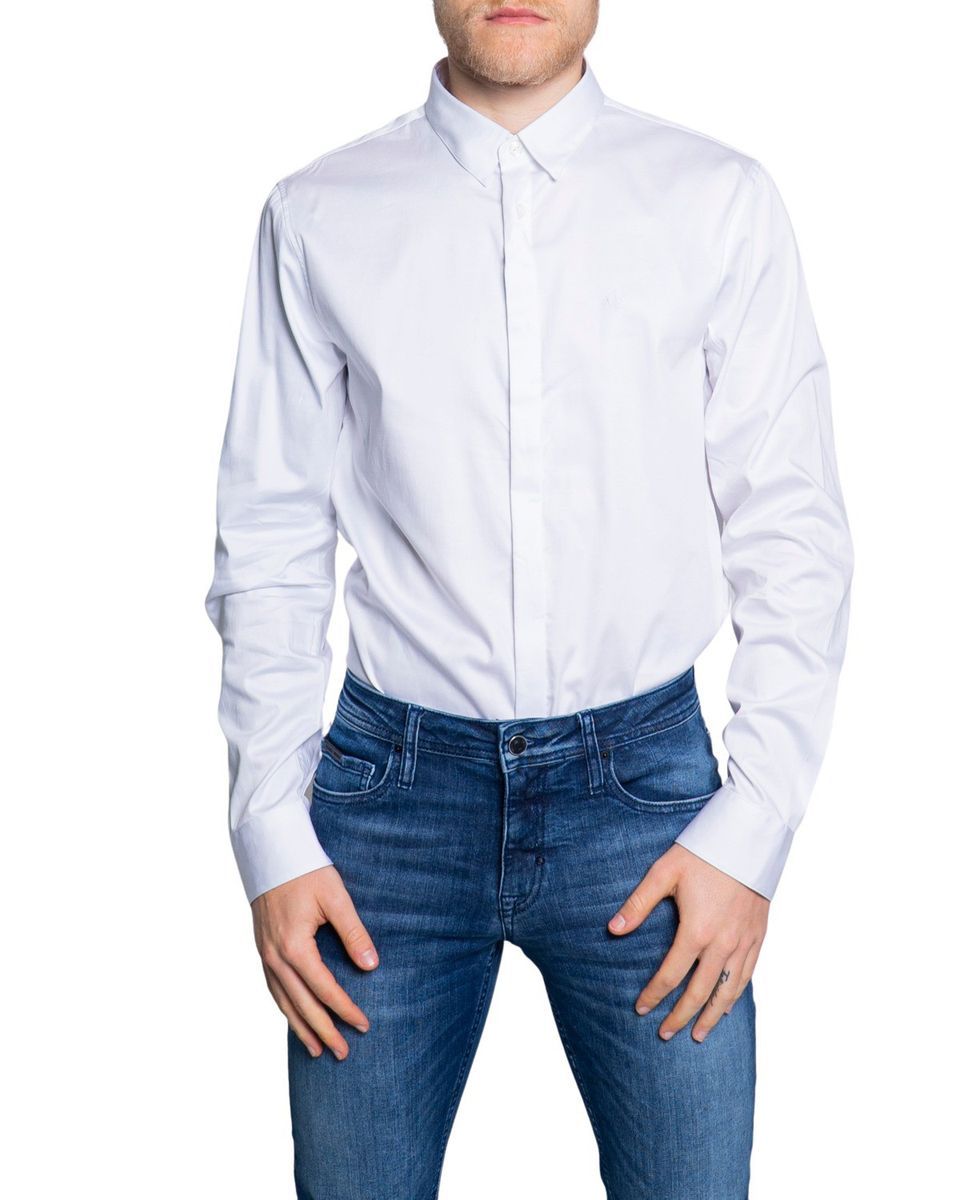 Armani Exchange Slim Fit Hemd - Weiß