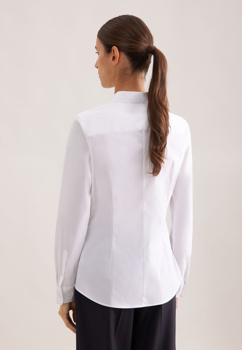 Klassisches Slim Fit Popeline Hemd