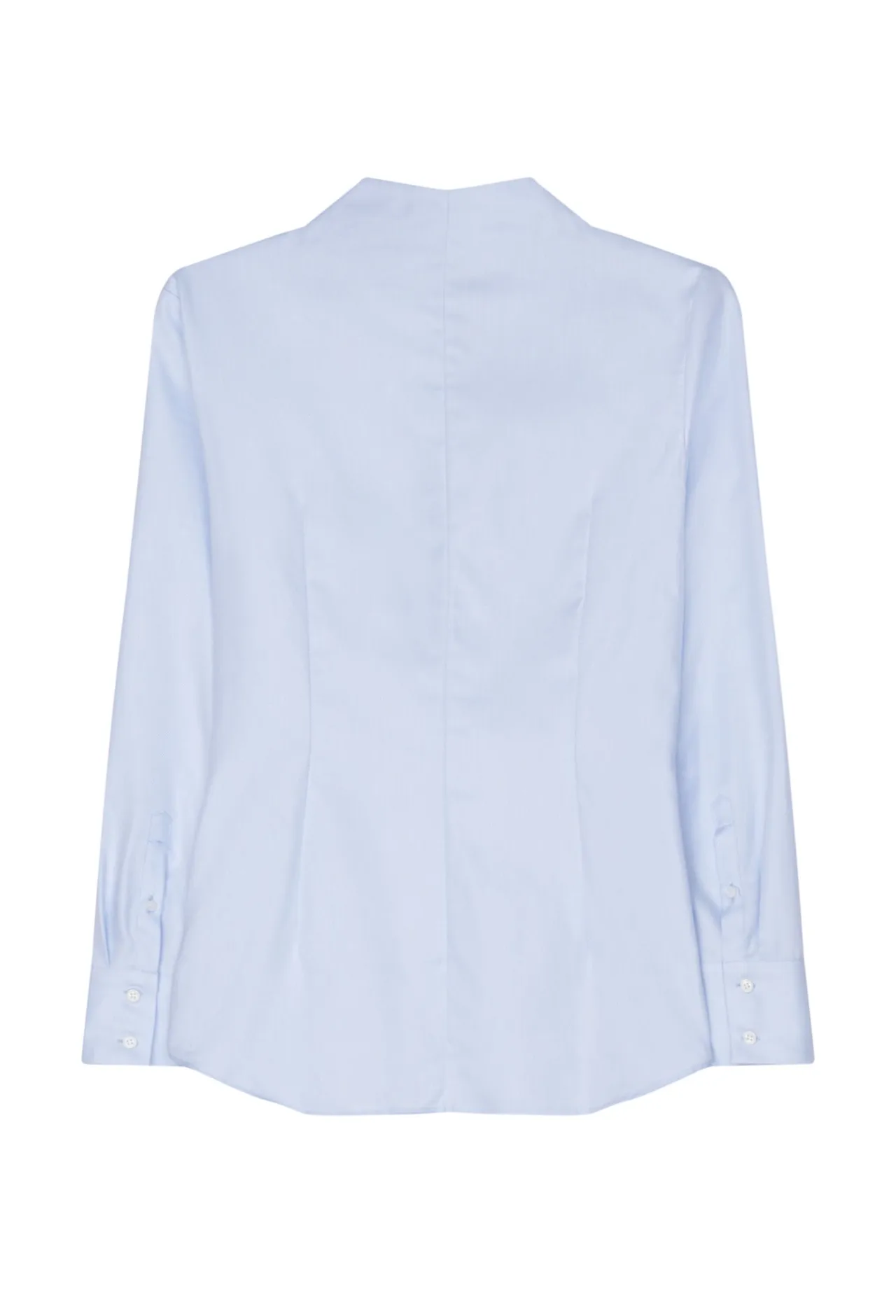 Elegante weiße Bluse mit Stehkragen