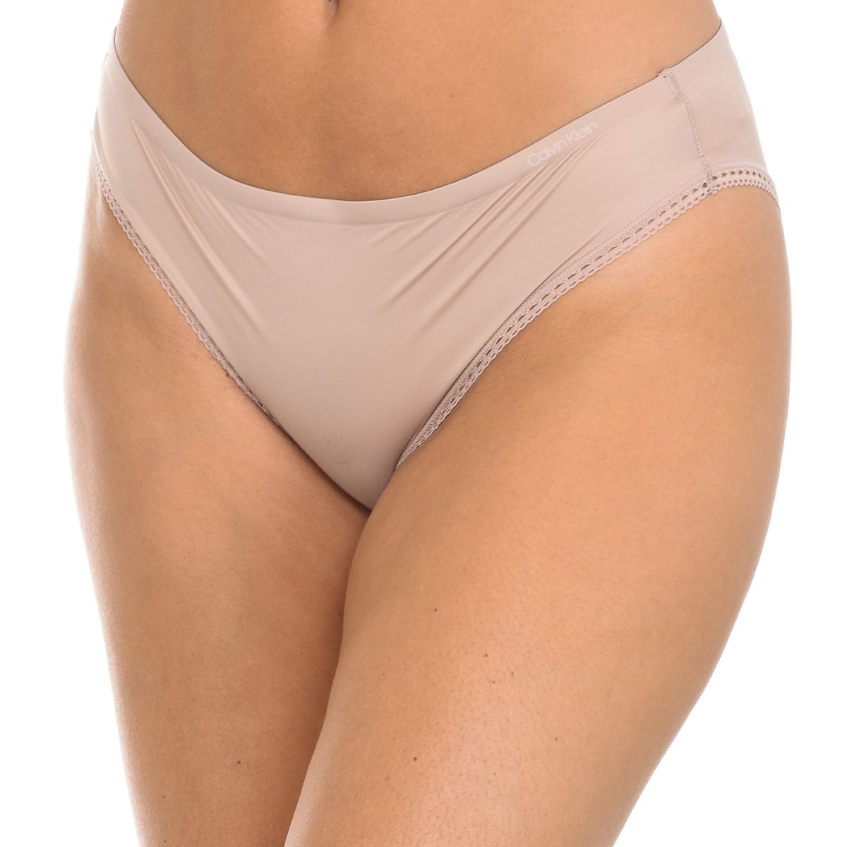 Bikini-Slip mit Spitzenbesatz