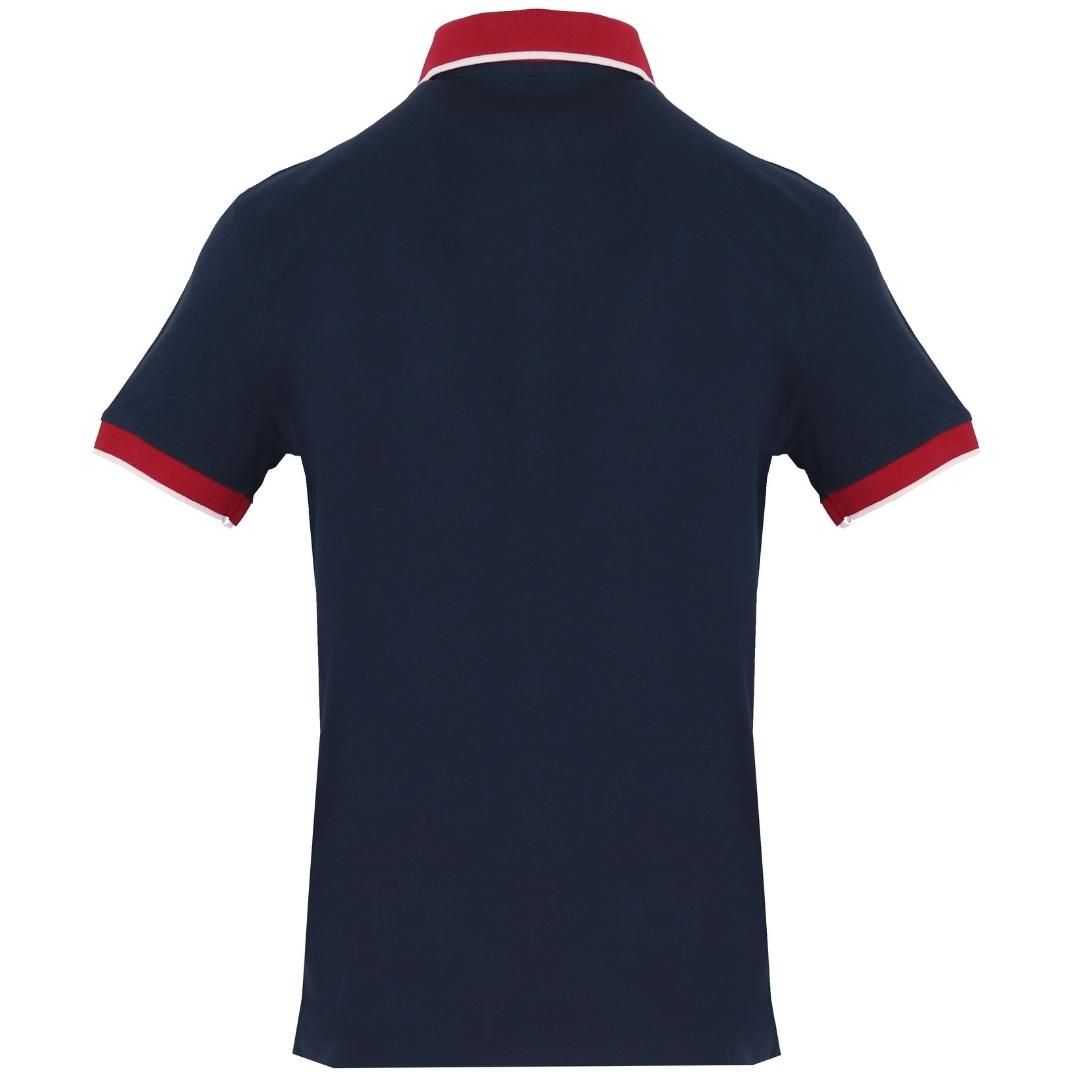 Klassisches Poloshirt mit Kontrastkragen