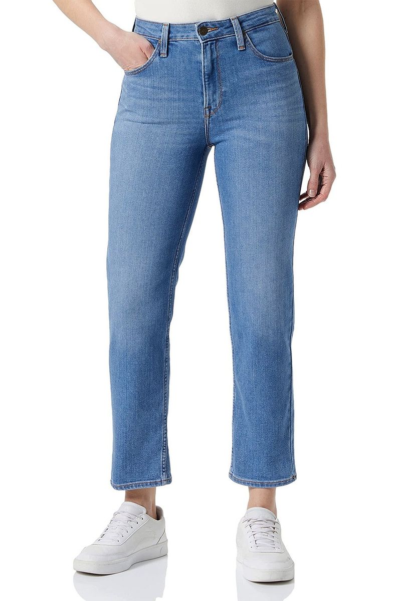 Gerade geschnittene Cropped Jeans Carol