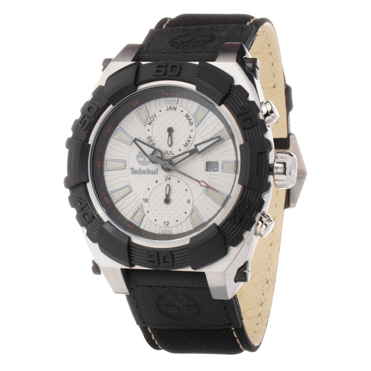 Moderne silberfarbene Edelstahl Uhr