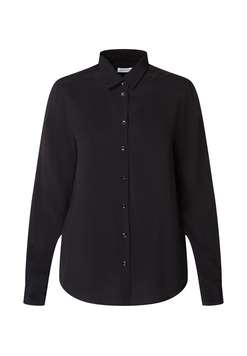 Klassische Langarm Bluse mit Knöpfen