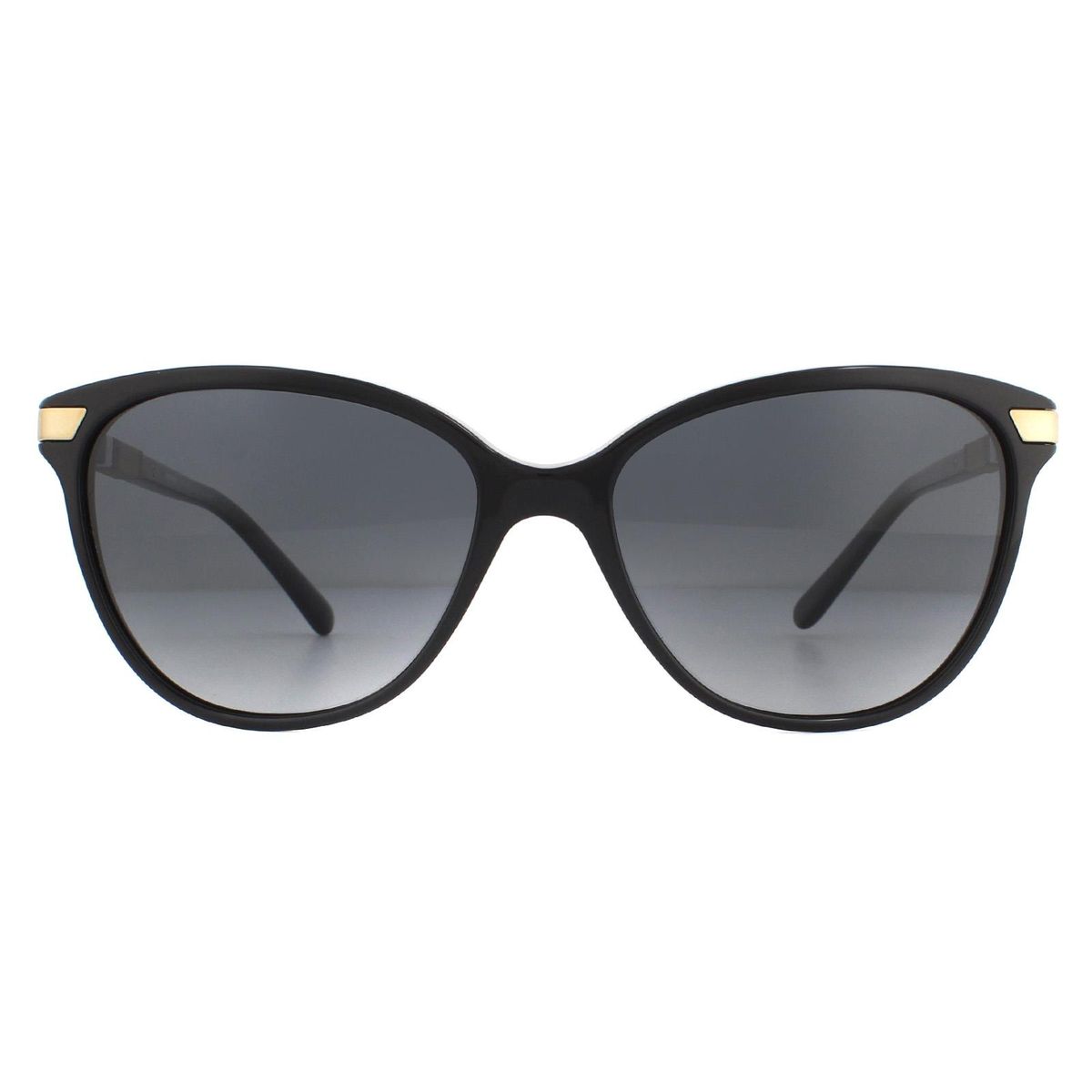 Cat-Eye-Sonnenbrille mit goldenen Akzenten