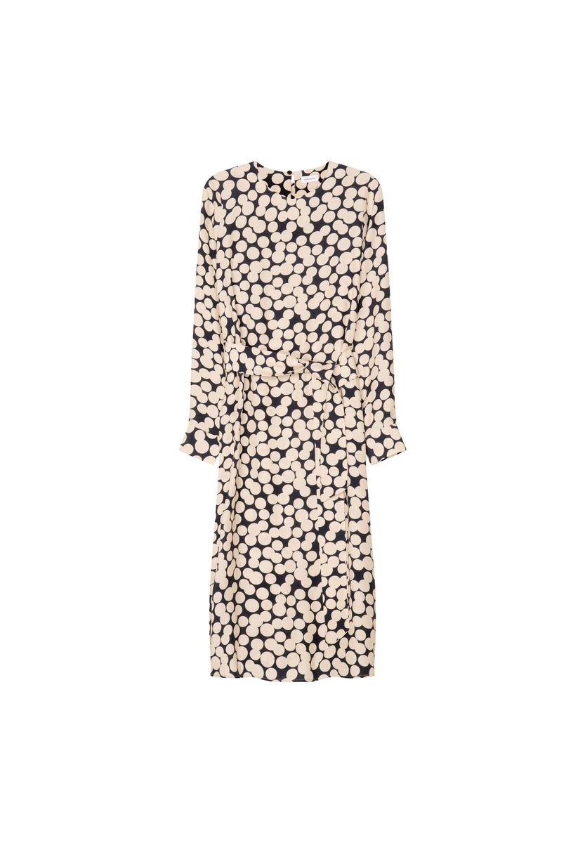 Elegantes Polka Dot Midi Kleid