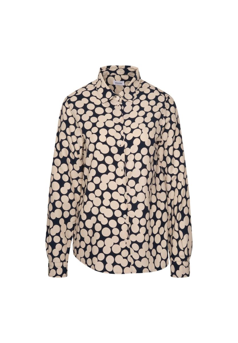 Klassisch geschnittene Bluse mit Polka Dots