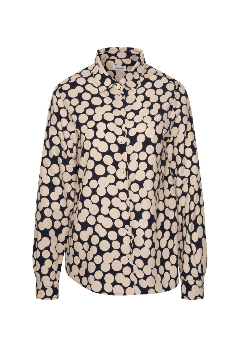 Klassisch geschnittene Bluse mit Polka Dots