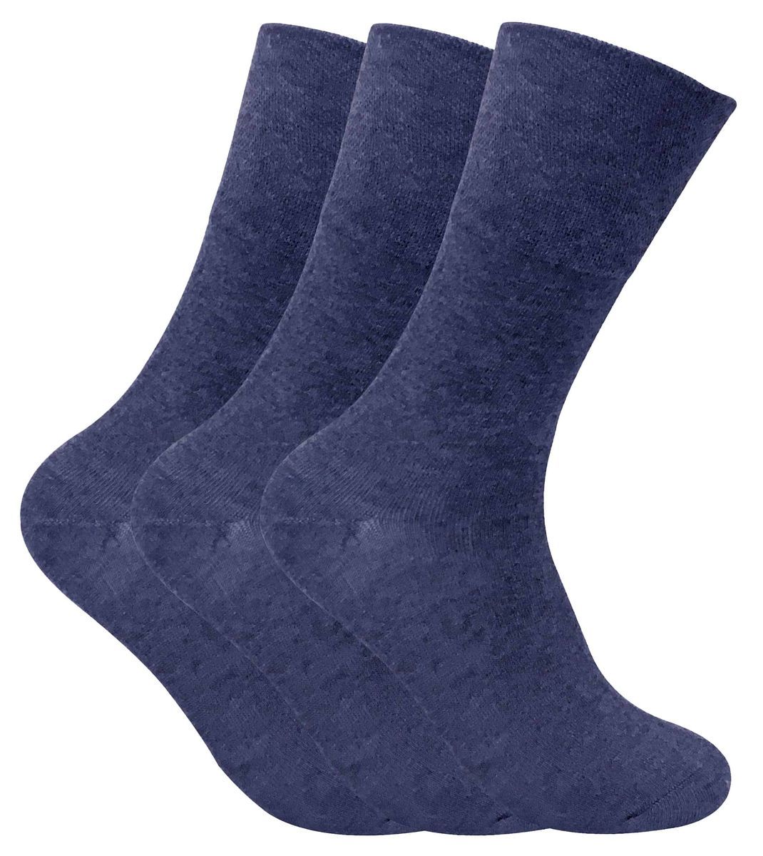3 Pack Herren nicht elastische thermische Diabetiker Socken für schlechte Durchblutung
